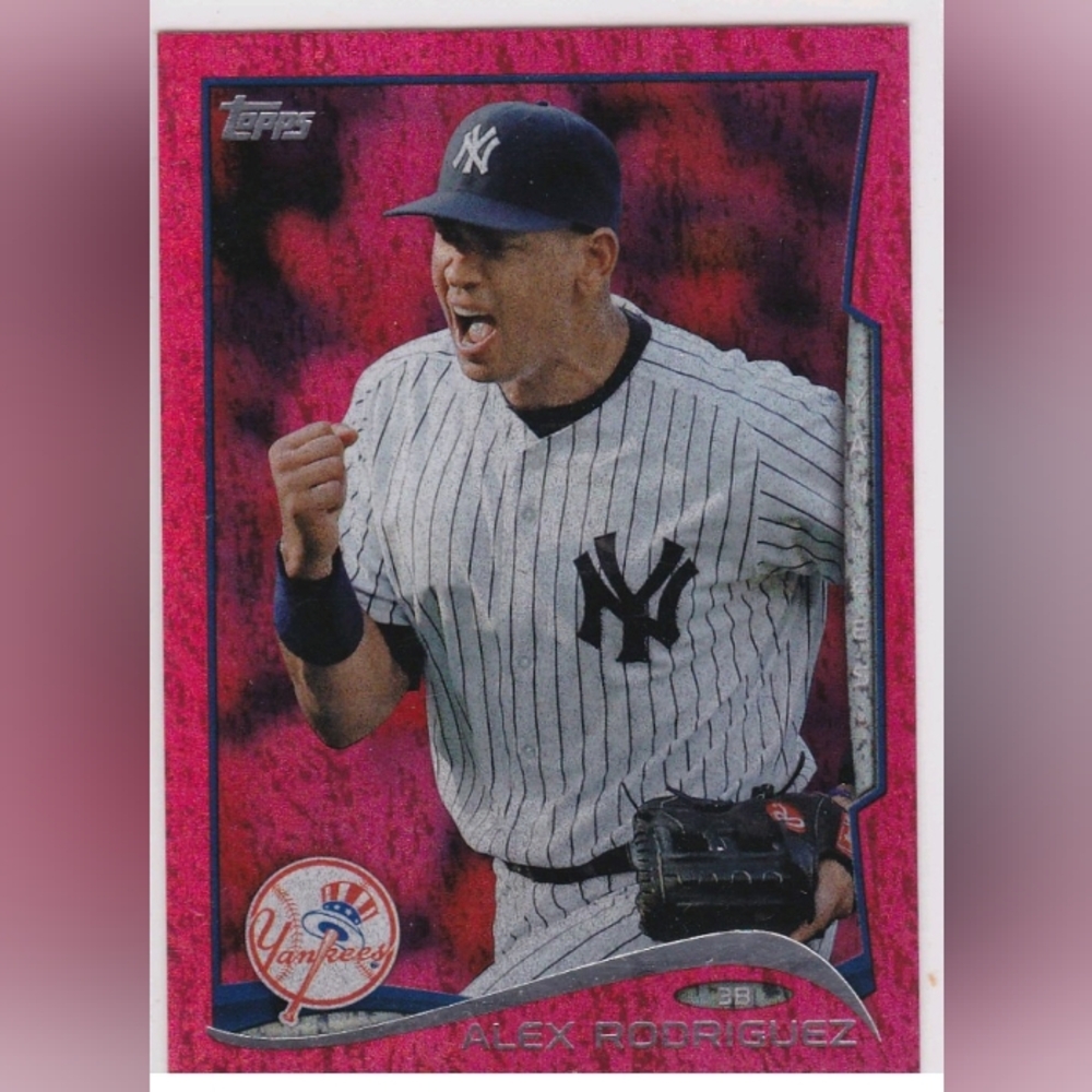 ALEX RODRIGUEZ 2014 Topps RED HOT FOIL Insert Baseball Card AROD New York Yankee